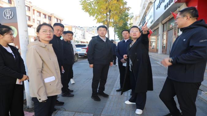 何大海調研文明城市建設工作并深入中心社區參加“我是網格員”主題實踐活動